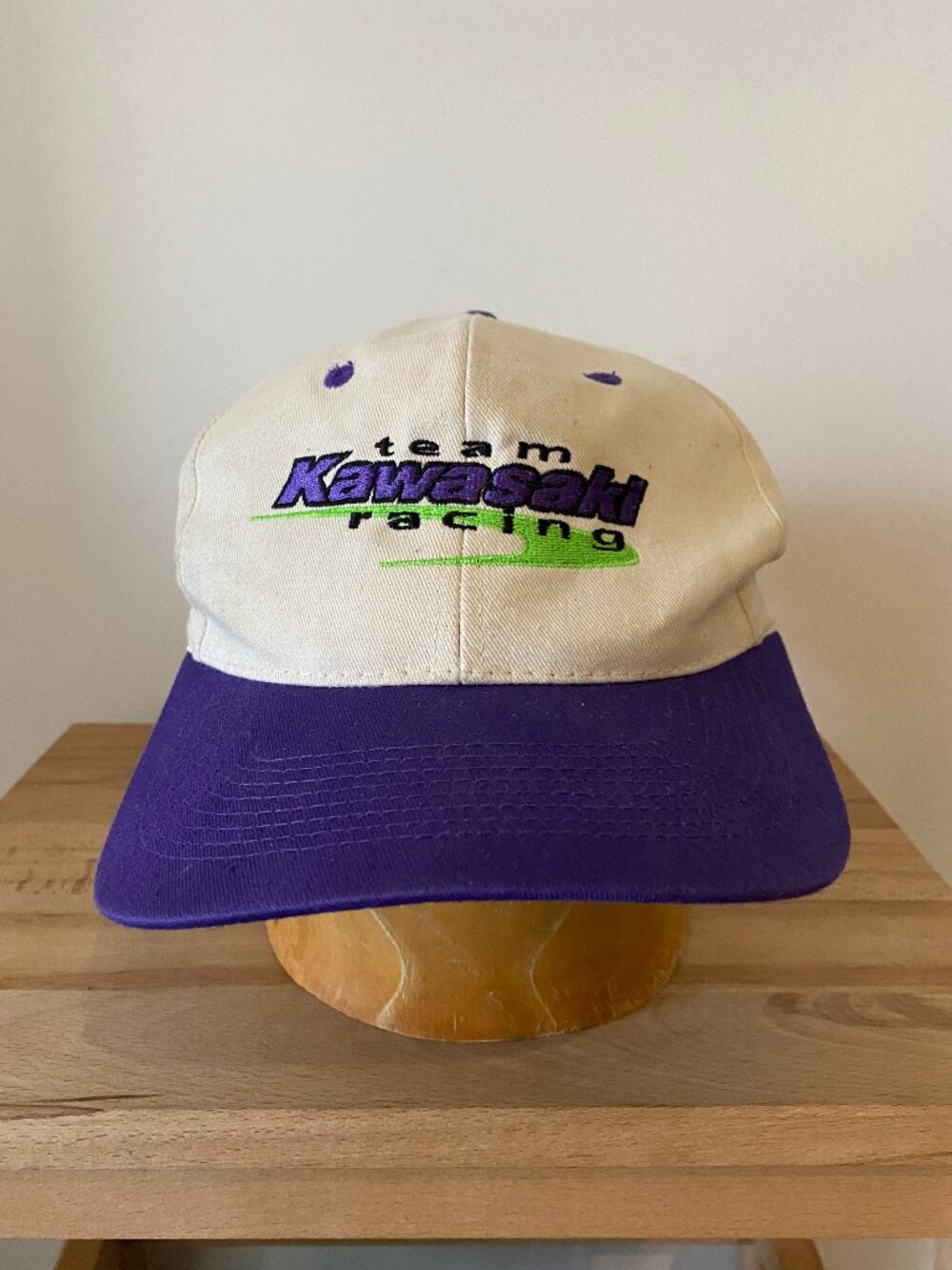 vintage kawasaki racing snap back hat canadian superbike champions preowned
